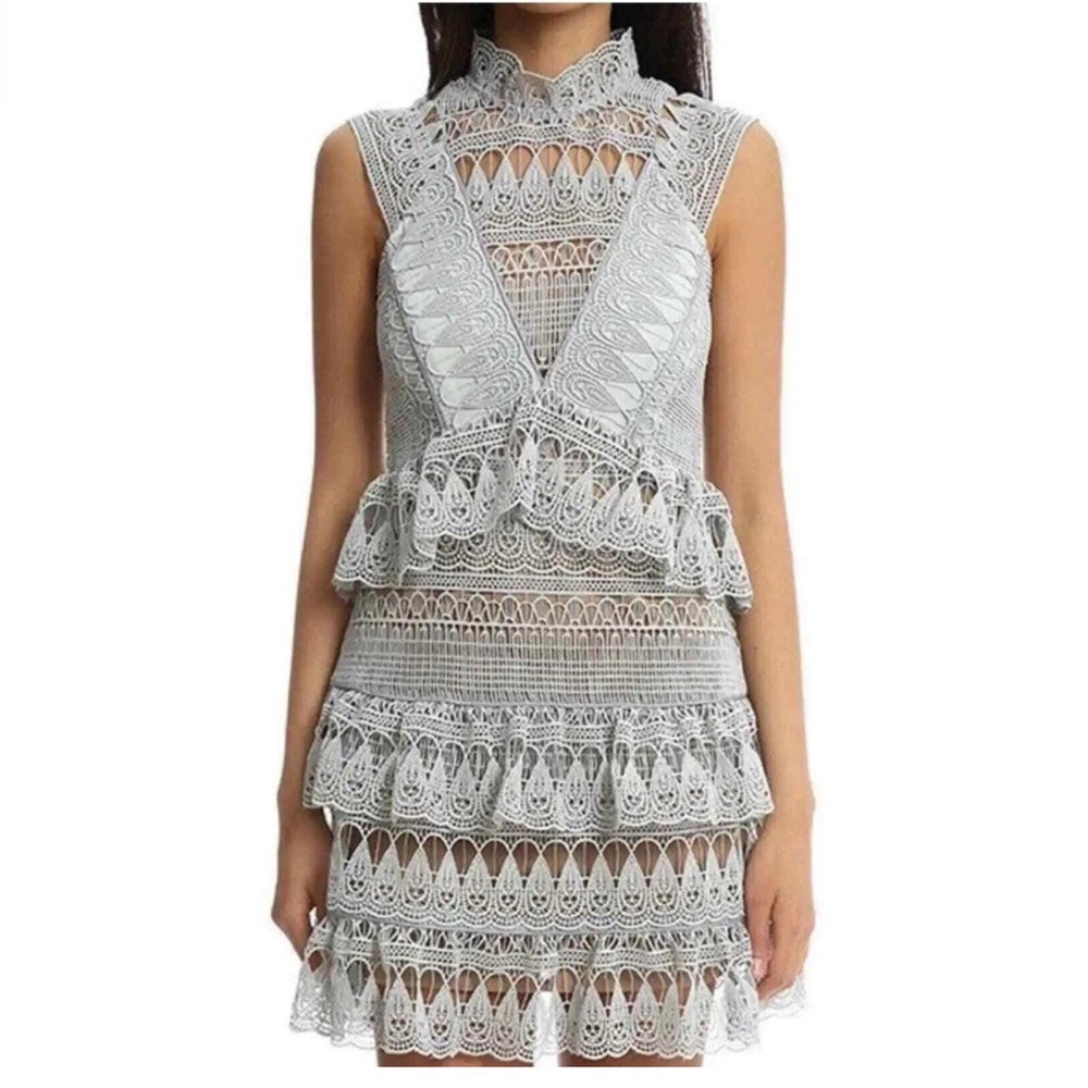 Self Portrait Lace Mini Dress size 10